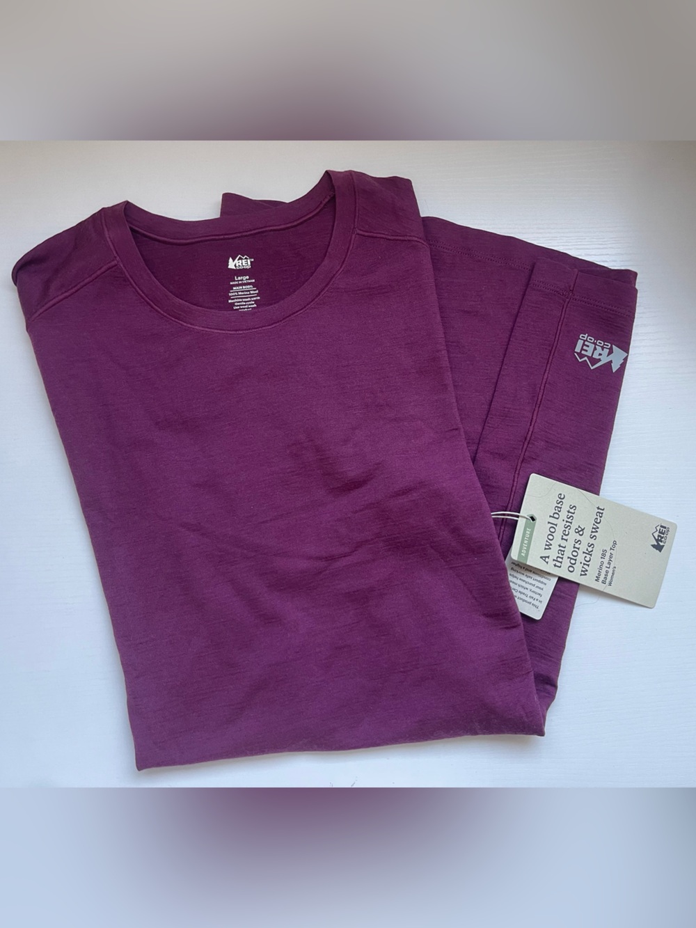 REI Merino Wool Women’s T Shirt LARGE (short sleeve) - Picture 2 of 6